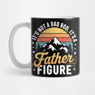 Retro It's Not A Dad Bod It's A Father Figure Fathers Day Mug